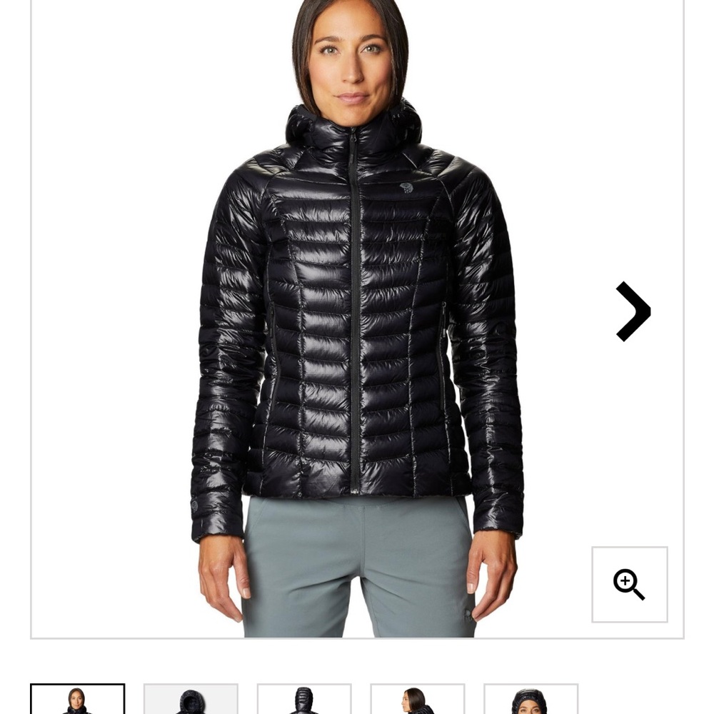 Mountain Hardwear Ghost Whisperer Black Puffer Jacket NWOT